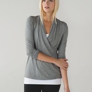 Lululemon Radiant Long Sleeve Grey Size 6